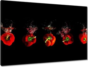 Vászonkép 90x60 Piros paprika