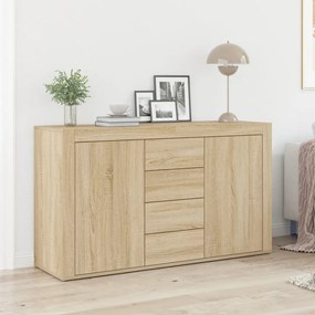 Tálaló Sonoma tölgy Szerelt fa 120 x 36 x 69 cm Tárolás
