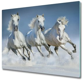 Üveg vágódeszka lovakat 60x52 cm
