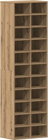 vidaXL kézműves tölgy szerelt fa cipősszekrény 54 x 34 x 183 cm