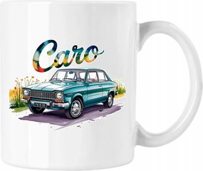 Caro bögre lengyel retro autó fehér 330ml