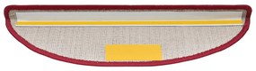 30 db bordeaux piros lépcsőszőnyeg 56x17x3 cm