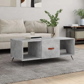 Betonszürke szerelt fa dohányzóasztal 102 x 50 x 40 cm