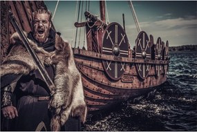 Kép - Viking harcos (90x60 cm)