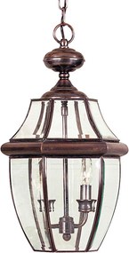 Quoizel klasszikus vintage függeszték newbury éves réz elsqz-newbury8-l-ac IP44