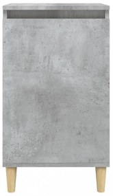 2 db betonszürke szerelt fa éjjeliszekrény 40x35x70 cm