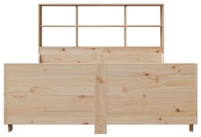 tömör fa könyvespolcos ágy matrac nélkül 120 x 200 cm