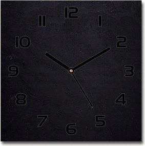 Üveg falióra szögletes fekete tábla 30x30 cm