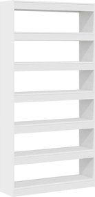 vidaXL Könyvespolc Fehér 100 x 30 x 198 cm Faanyag