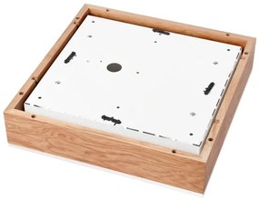 Mennyezeti lámpa OAK SQUARE 4xE27/15W/230V 39x39 cm tölgy/fehér
