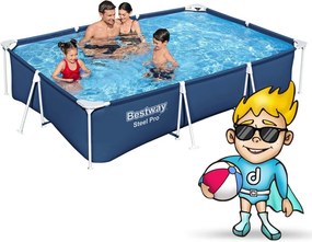 Bestway 56404N 5 az 1-ben keretes medence, 300 x 201 x 66 cm