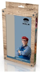 Ezüstszínű-natúr színű rozsdamentes acél steak evőeszköz készlet 8 db-os – Holm