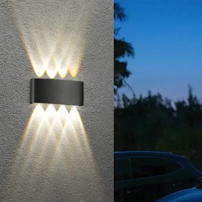 Brilagi - LED kültéri fali lámpatest FLAREBOX LED/8W/230V fekete IP65