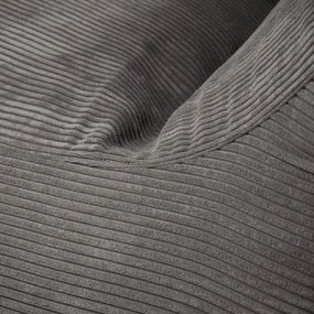 Világosszürke kordbársony babzsákfotel Lounge 100 – SLOWDOWN