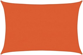 vidaXL narancssárga HDPE napvitorla 160 g/m² 3,5 x 5 m
