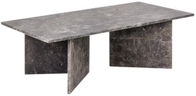Vega dohányzóasztal, 140x70cm, sötét barna, márvány