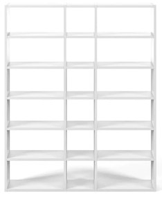 Pombal fehér könyvespolc, szélesség 182 cm - TemaHome