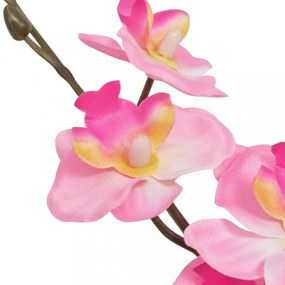 műorchidea virágcseréppel 30 cm rózsaszín