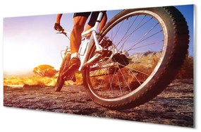 Üvegképek Bike hegyi út nyugat 120x60cm 2 fogas