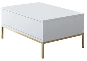 Dohányzóasztal Lord - White, Gold