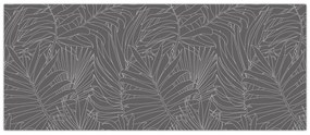 Kép - Szürke pálmalevelek (120x50 cm)