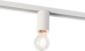 E27 foglalat sín felfüggesztéssel 1 fázisú sínhez fehér - Jeana