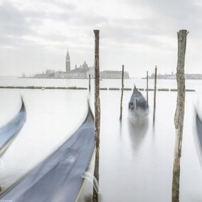 Poszter 30x30cm Gondolák a lagúnában, Assaf Frank