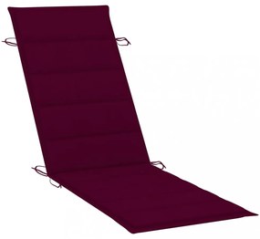 bordó oxford szövet napozóágy párna 186 x 58 x 3 cm