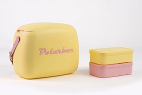 Cool box POP Summer style, 6 l, sárga/rózsaszín - Polarbox