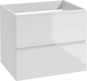 Fürdőszobaszekrény fehér 60x50 cm akasztós, pult nélkül a mosdó alá