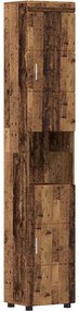 vidaXL Fürdőszobai Szekrény Szett TULUM Öreg fa 37 x 31,5 x 203 cm