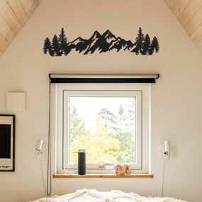Mountains fém fali dekoráció, 17×69 cm