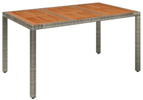 7 részes szürke polyrattan kerti étkezőgarnitúra párnával