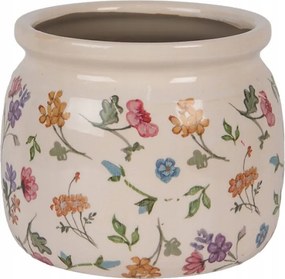 Kerámia virágcserép réti virágokkal Colourful Flowers M 16x13 cm