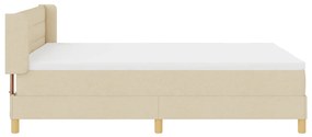 Boxspring Ágy Matraccal – Krém – 140 x 190 cm – Szövet