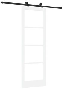 Csúszóajtó ORKDAL Fehér 73.5 x 211 cm Fa és fém