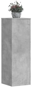 2 db betonszürke szerelt fa növénytartó állvány 33x33x100 cm