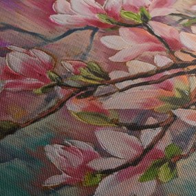 Kép - olajfestmény, virágzó Sakura (150x105 cm)