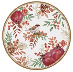 Őszi porcelán desszertes tányér Autumn Symphony