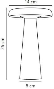 DFTP by Nordlux - LED dimmelhető kültéri asztali lámpa ARCELLO LED/2,8W/3,7V IP54