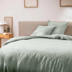 Zöld kétszemélyes-hosszabbított háromrészes pamut ágyneműhuzat 240x220 cm Meline – douceur d'intérieur