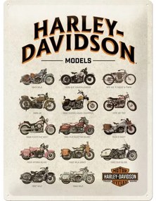 Fém tábla Harley Davidson - Models