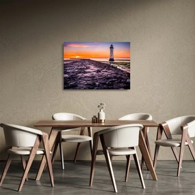 Világítótorony képe (üvegen) (70x50 cm)
