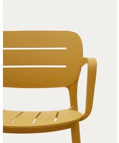 Sárga műanyag kerti szék Morella – Kave Home