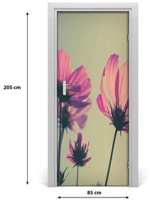 Ajtómatrica rózsaszín virágok 75x205 cm
