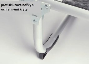 Kerti nyugágy  összecsukható napellenzős fekete 187 cm