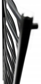 Regnis 3D Teardrop, Fűtés 440x910mm, 446W, matt fekete, L3D90 / 40 / fekete