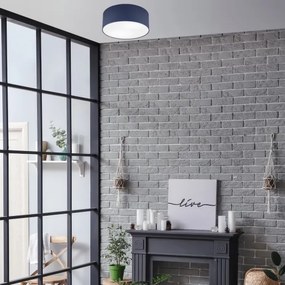 Mennyezeti lámpa SIRJA PASTEL DOUBLE 2xE27/15W/230V átm. 35 cm sötét kék