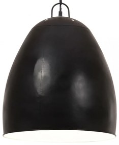 kerek fekete ipari függőlámpa 25 W 42 cm E27