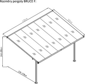 Kerti pergola Bruce F - Rojaplast